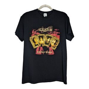 Lynam Halfway To‎ Hell T Shirt Size Small Anvil Black Hard Rock Album Music Band